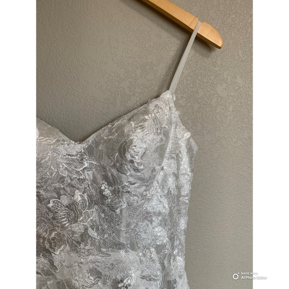 Lulus Size 4 Everlasting Affection White Lace Backless Mermaid Wedding Dress NWT - Picture 6 of 17